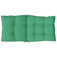 vidaXL Lowback Chair Cushions 6 pcs Green Oxford Fabric