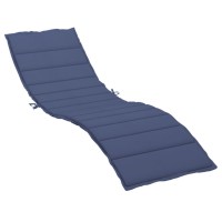 vidaXL Sun Lounger Cushion Navy Blue Oxford Fabric