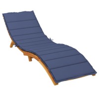 vidaXL Sun Lounger Cushion Navy Blue Oxford Fabric