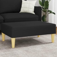 vidaXL Footstool Black 30.3