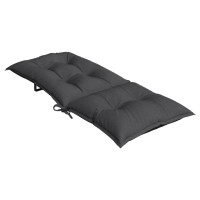 vidaXL Highback Chair Cushions 4 pcs Melange Anthracite 47.2