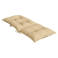 vidaXL Highback Chair Cushions 4 pcs Melange Beige 47.2