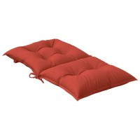 vidaXL Lowback Chair Cushions 6 pcs Melange Red 39.4