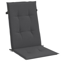 vidaXL Highback Chair Cushions 2 pcs Melange Anthracite 47.2