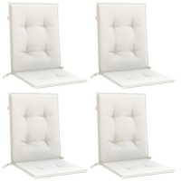 vidaXL Lowback Chair Cushions 4 pcs Melange Cream 39.4