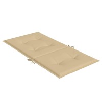 vidaXL Lowback Chair Cushions 2 pcs Melange Beige 39.4