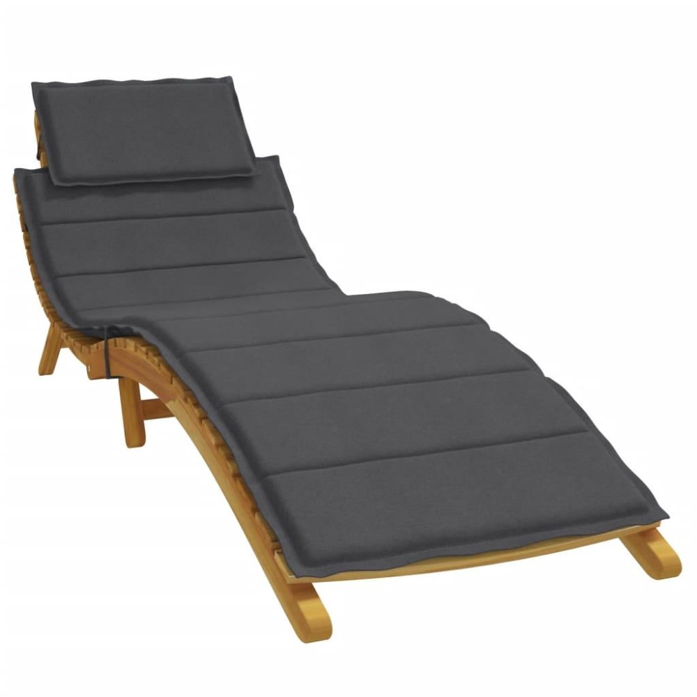 vidaXL Sun Lounger Cushion Melange Anthracite 73.2