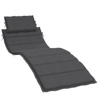 vidaXL Sun Lounger Cushion Melange Anthracite 73.2