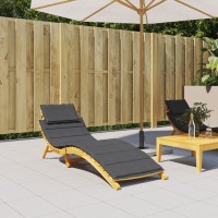 vidaXL Sun Lounger Cushion Melange Anthracite 73.2