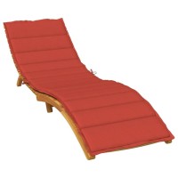 vidaXL Sun Lounger Cushion Melange Red 78.7