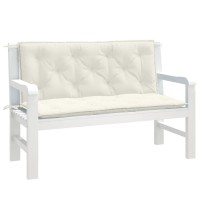 vidaXL Garden Bench Cushions 2 pcs Melange Cream 47.2