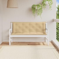 vidaXL Garden Bench Cushions 2 pcs Melange Beige 59.1