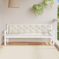 vidaXL Garden Bench Cushions 2 pcs Melange Cream 78.7