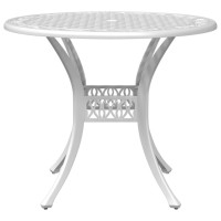 vidaXL Patio Table White 脴35.4