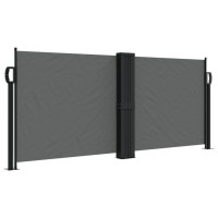 vidaXL Retractable Side Awning Anthracite 39.4