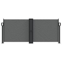 vidaXL Retractable Side Awning Anthracite 39.4