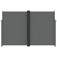 vidaXL Retractable Side Awning Anthracite 86.6