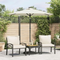 vidaXL Garden Parasol with Steel Pole White 88.6