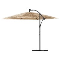 vidaXL Garden Parasol with Steel Pole Brown 105.9