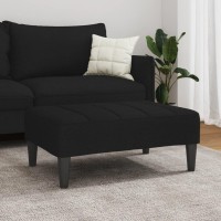 vidaXL Footstool Black 30.3