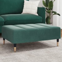 vidaXL Footstool Dark Green 30.3