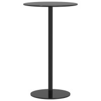 vidaXL Patio Table Round Black 脴23.6