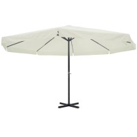 vidaXL Parasol White Aluminum 196.9