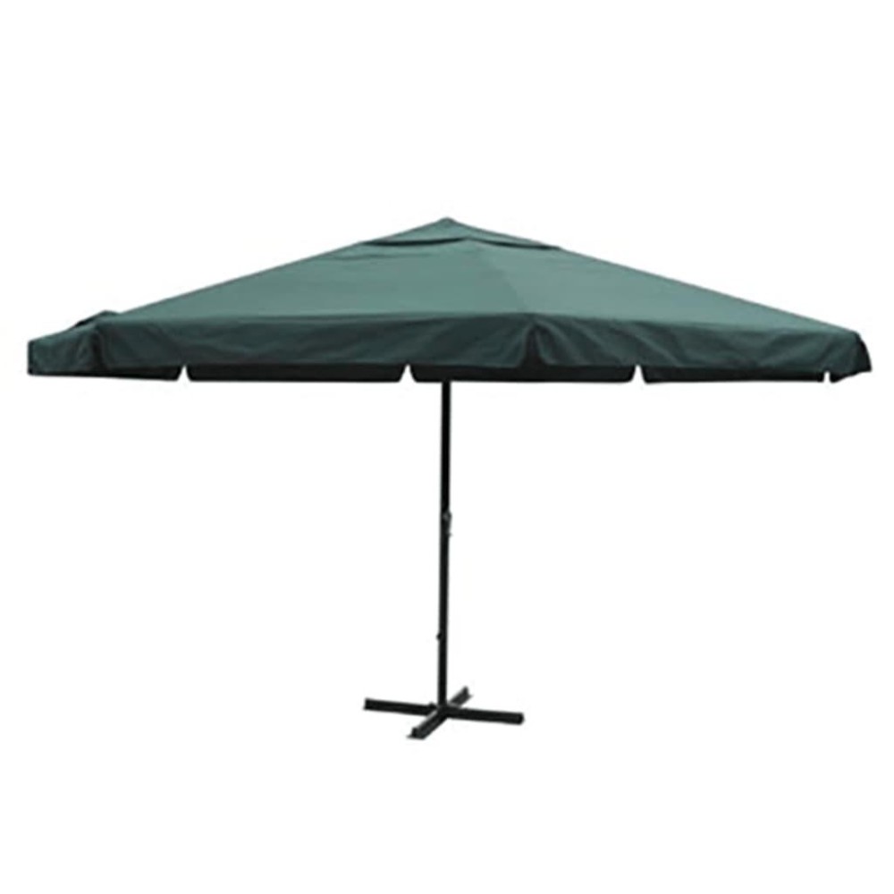 vidaXL Parasol Green Aluminum 196.9