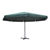 vidaXL Parasol Green Aluminum 196.9