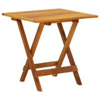 Vidaxl Bistro Table 18.1X18.1X18.5 Solid Acacia Wood