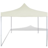 vidaXL Cream Foldable Tent 9.8'x9.8'