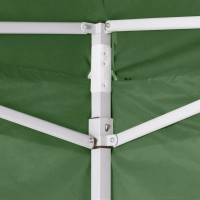 vidaXL Green Foldable Tent 9.8'x9.8' with 4 Walls