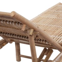 vidaXL Sun Lounger Bamboo