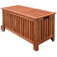 Vidaxl Patio Storage Box 46X20X23 Wood