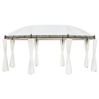 vidaXL Gazebo Cream White 208.7