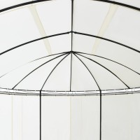 vidaXL Gazebo Cream White 208.7