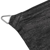 vidaXL Sunshade Sail HDPE Square 11.8'x11.8' Anthracite