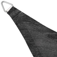 vidaXL Sunshade Sail HDPE Triangular 11.8'x11.8'x11.8' Anthracite