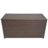 vidaXL Patio Storage Box Brown 47.2