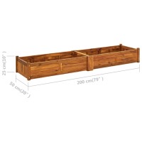 vidaXL Garden Raised Bed Acacia Wood 78.7