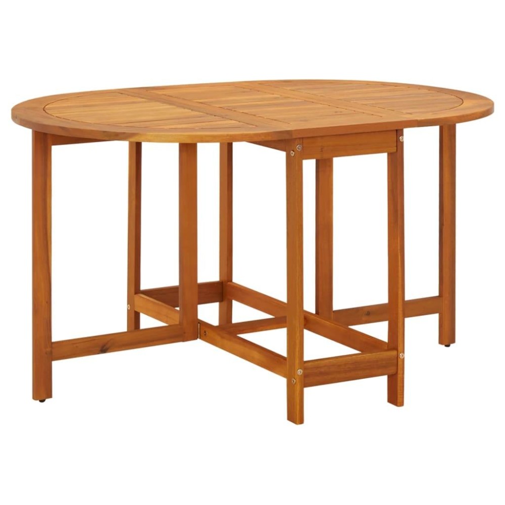 Vidaxl Patio Table 51.1X35.4X28.3 Solid Acacia Wood