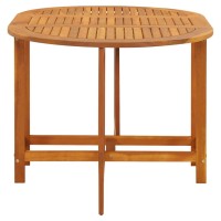 Vidaxl Patio Table 51.1X35.4X28.3 Solid Acacia Wood