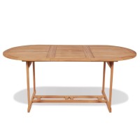 Vidaxl Patio Table 70.8X35.4X29.5 Solid Teak Wood
