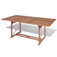 Vidaxl Patio Table 70.9X35.4X29.5 Solid Teak Wood