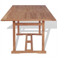 Vidaxl Patio Table 70.9X35.4X29.5 Solid Teak Wood