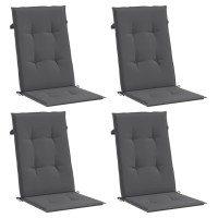 vidaXL Garden Highback Chair Cushions 4 pcs Anthracite 47.2