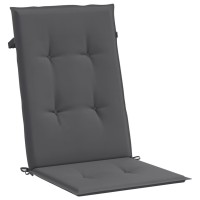 vidaXL Garden Highback Chair Cushions 4 pcs Anthracite 47.2