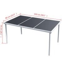 vidaXL Patio Table 59