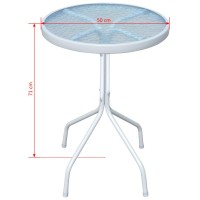 vidaXL Bistro Table Gray 19.7