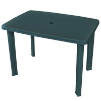 Vidaxl Patio Table Green 39.8X26.8X28.3 Plastic